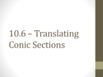 10.6 Translating Conic Sections