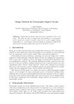 Design Methods for Polymorphic Digital Circuits 1