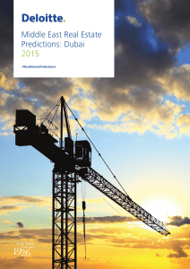 Middle East Real Estate Predictions: Dubai 2015