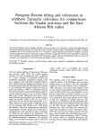 Neogene-Recent rifting and volcanism in northern Tanzania