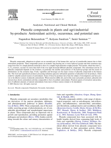 Phenolic compounds in plants and agri-industrial by