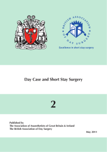 Day Case and Short Stay Surgery