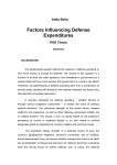 Factors Influencing Defense Expenditures PHD Thesis