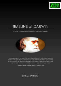 TIMELINE of DARWIN
