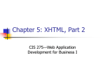 CIS 397—Web Design - Missouri State University