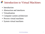 Introduction to Virtual Machines