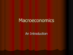 Macroeconomics: An Introduction