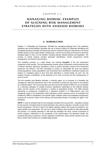 Chapter 1.1.4 Biosafety and biosecurity: Standard for managing