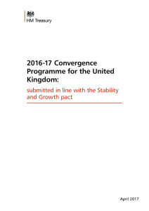 2016-17 Convergence Programme for the United Kingdom