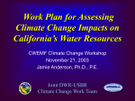 Work Plan for Assessing Climate Change Impacts on