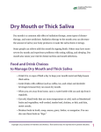 Dry Mouth or Thick Saliva