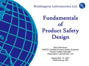 Fundamentals of Product Safety Design