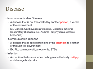 Disease - Coach C Classes