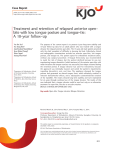 Treatment and retention of relapsed anterior open