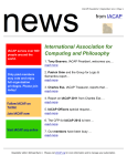 IACAP Newsletter 2011-1 - International Association for Computing
