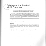 Cents and the Central Limit Theorem