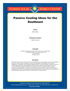 Passive Cooling Ideas for the Southeast