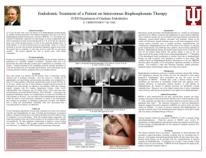 Endodontic Treatment of a Patient on Intravenous Bisphosphonate