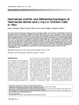 Telomerase activity and differential expression of telomerase genes