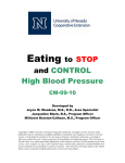 Eating to Stop and Control High Blood Pressure