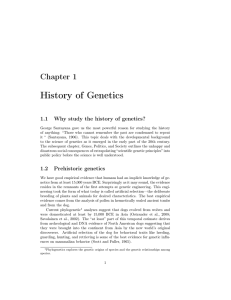 HGSS2 History of Genetics