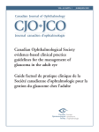 Canadian Ophthalmological Society evidence