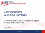 Comprehensive Guideline Summary - AIDS Education and Training