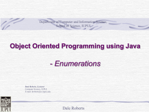 Java Object-Oriented Programming - Computer Science
