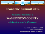 2012 Economic Summit - St. George Real Estate Trends