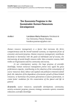 The Economic Progress in the Sustainable Human Resources
