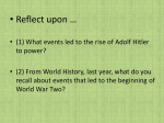 WWII - 1 - 2016 - Political Ideologies and Events leading to WWII