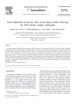 Stress-dependent power-law flow in the upper mantle following the