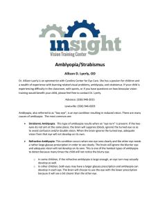 Strabismus/Amblyopia - Carolina Center for Eye Care
