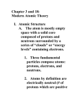 Atomic Theory Notes (Chap 3,18