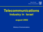 Israel`s Telecom January 2001