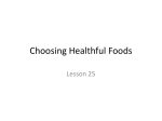 Choosing Healthful Foods
