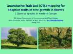 (QTL) mapping for adaptive traits of tree growth in forests
