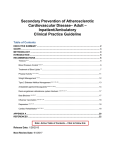 Secondary Prevention of Atherosclerotic