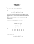 Solutions for HW #5