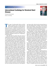 Interventional Cardiology for Structural Heart Disease