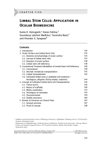Chapter 5 - Limbal Stem Cells: Application in Ocular Biomedicine