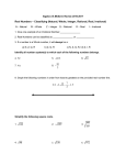 Algebra I Midterm Review 2010-2011