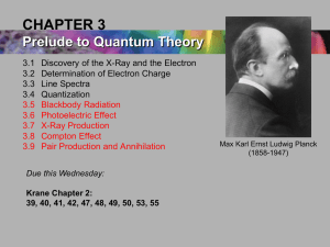 CHAPTER 3: The Experimental Basis of Quantum