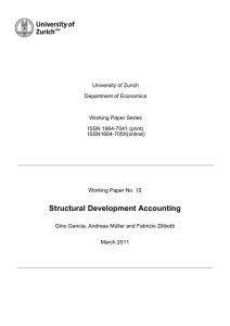 Structural Development Accounting - UZH