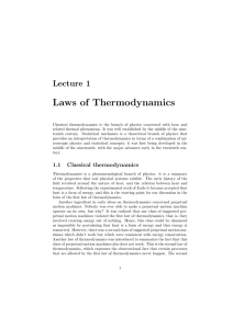 Laws of Thermodynamics