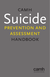 CAMH Suicide Prevention and Assessment Handbook