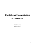 Christological Interpretations of the Decans