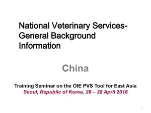 1. Veterinary Services Background