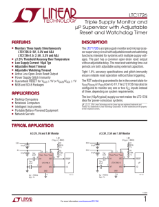 LTC1726 - Triple Supply Monitor and µP