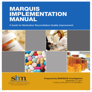 marquis implementation manual - Society of Hospital Medicine